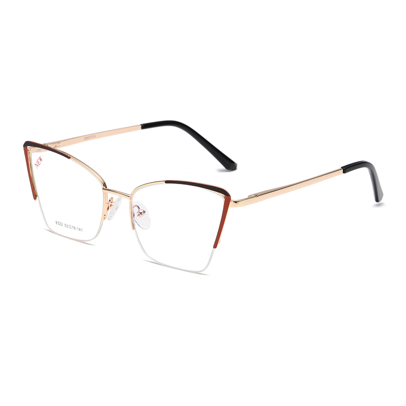 Gafas de lectura graduadas Cat Eye Metal para mujer