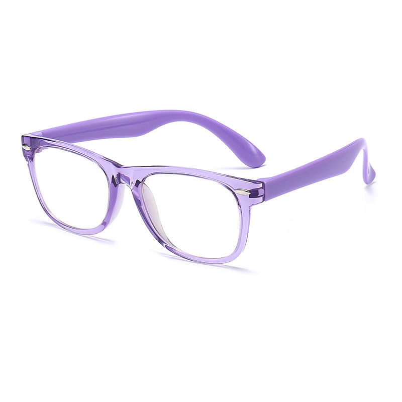 Gafas de bloqueo de luz azul para niños TR90 Square de moda