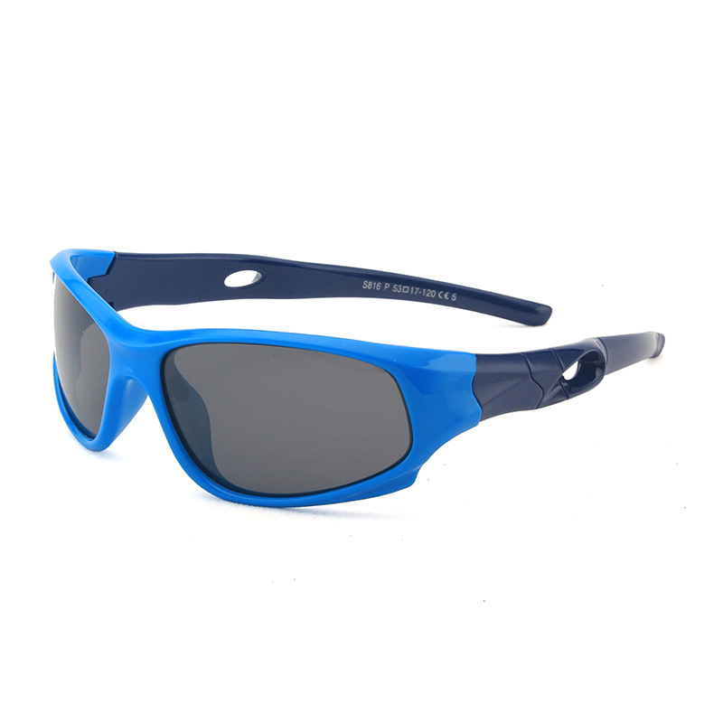 Gafas de sol al aire libre polarizadas deportivas para niños UV400 de silicona