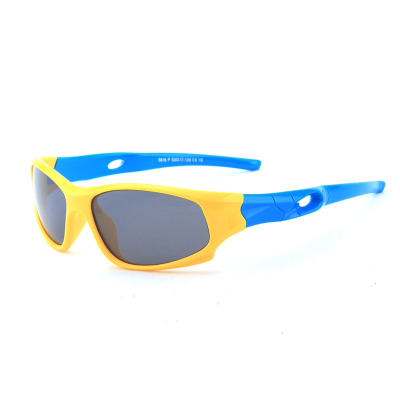 Gafas de sol al aire libre polarizadas deportivas para niños UV400 de silicona