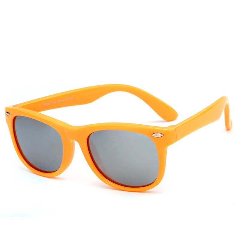 Gafas de sol polarizadas para niños coloridas con montura flexible TPEE